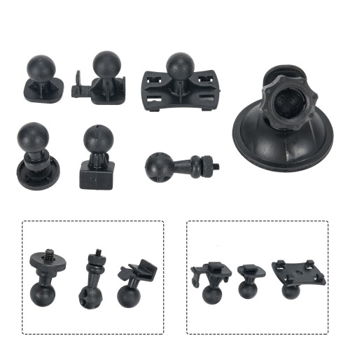 Car Dash Cam Suction Cup Holder with 6 Adapters 2