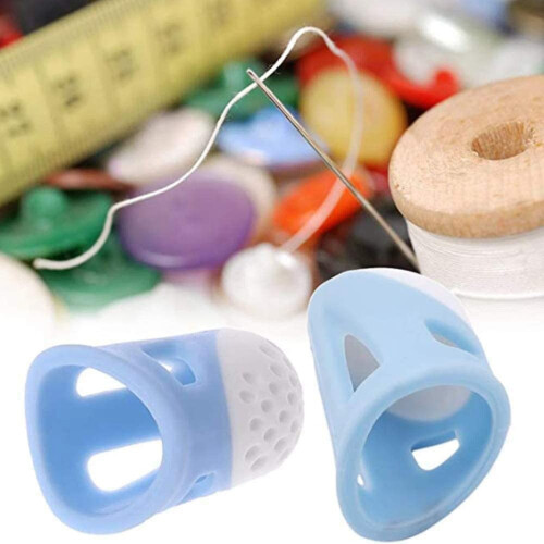 Silicone Sewing Thimble Set of 2 Comfortable Non-Slip 1