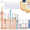 Embroidery Punch Needle Tool with Wooden Handle 18-Piece 6