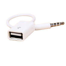 3.5mm male to USB 2.0 female audio adapter cable