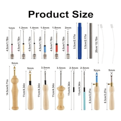 Punch Needle Kit Wooden Adjustable for Beginners 2