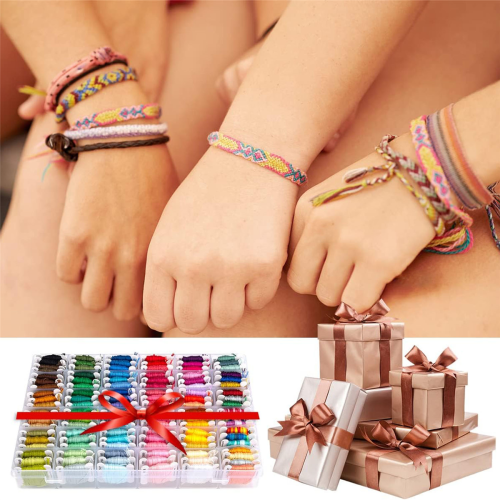 Friendship Bracelet String Kit with Storage Box 100 Colors 1