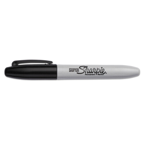 Super Permanent Markers Fine Point Black 2 pcs 1