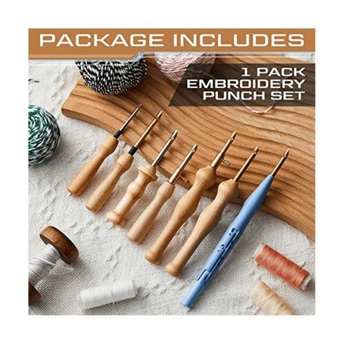 Embroidery Punch Needle with Wooden Handle 7 Pieces 1