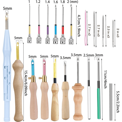 Punch Needle Embroidery Kit Adjustable Tool for Beginners 1