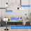 Mini Ceiling Projector Mount Adjustable Angle 180mm Silver 4