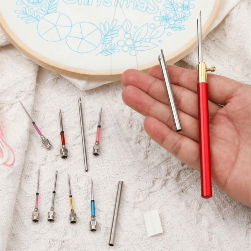 Punch Needle Kit Adjustable Embroidery Tool Set 13 pcs 2