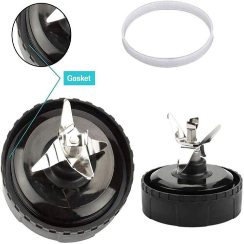 Cuchillas extractoras AD-7Fins para licuadora Ninja con 2 gomas 2