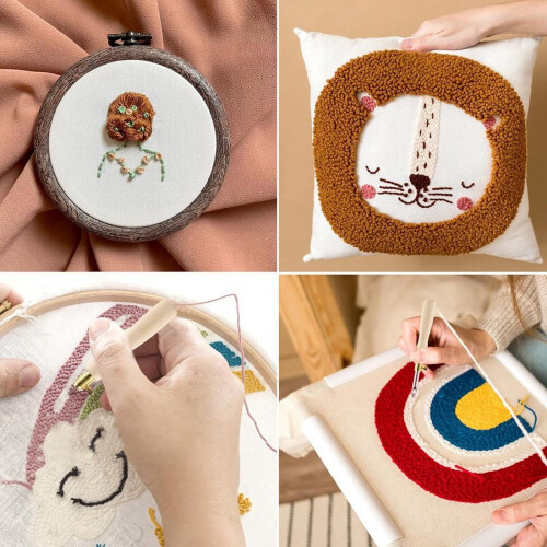 Punch Needle Embroidery Kit for Beginners 16pcs 2