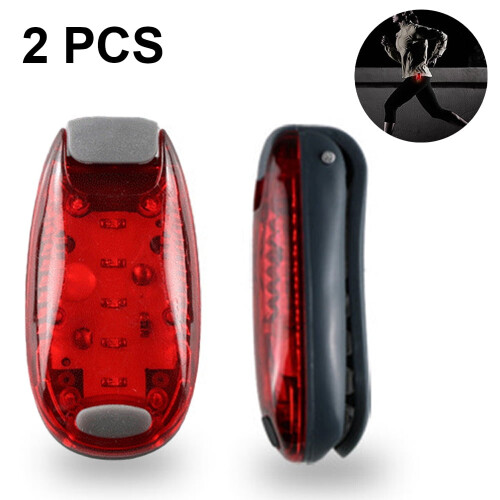 USB Rechargeable LED Safety Lights Red 2 Pack 1