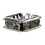Silver Square Rhinestone Spacer Beads 50 pcs 2