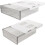 Under Desk Drawer Organizer Box 2 pcs 5