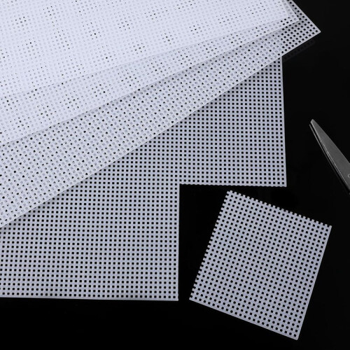 Plastic embroidery mesh white 7-count canvas 2