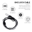Security Cable Lock Braided Steel 100 cm 4