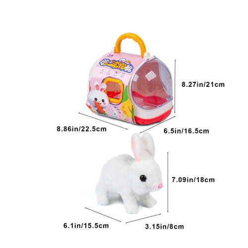 Interactive Puppy Toy Christmas Clearance White Brown 2