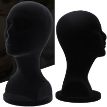 White foam mannequin head for wigs, portable and durable