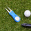 Golf divot repair tool stainless steel foldable magnetic 4