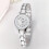 Mojoyce women's quartz watch with steel strap and silver 5