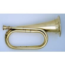 US Military Brass Cavalry Bugle Civil War Style 11.5 inch