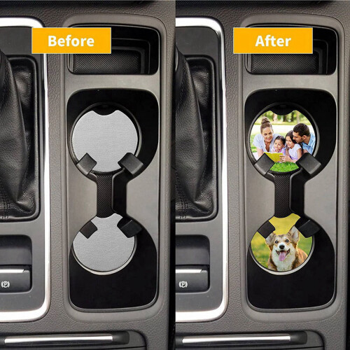 Sublimation Car Cup Coasters Blanks Mat 30 Pcs 2