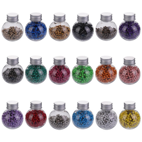 MODANU sewing pins round head 420 pcs 0.63 in gold 2
