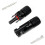 Solar PV Connector Pair Waterproof Fireproof Plastic 2