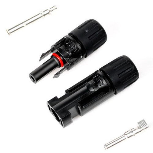 Solar PV Connector Pair Waterproof Fireproof Plastic 1