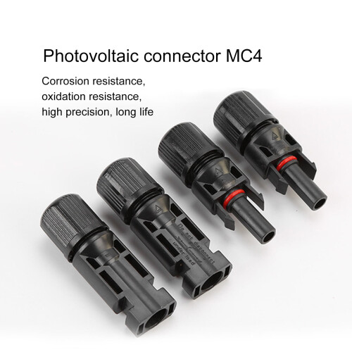 Solar PV Connector Pair Waterproof Fireproof Plastic 2