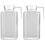 Lsam2,0L glasflaskor med lock2 st 2