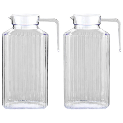 Lsam2,0L glasflaskor med lock2 st 1