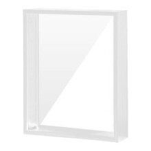 Tongina Shadow Box Frame képkeret akril átlátszó vitrin emléktárgyakhoz esküvői emléktárgy jegy grafika fotó fehér