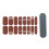 Tkrady nail sticker solid color film 12 sheets 1