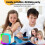 Caixa de som Bluetooth Luniquz K12karaoke com microfones duplos e 6