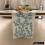 Ivory White Handmade Table Runner Silk Beaded 14x36 inch 7