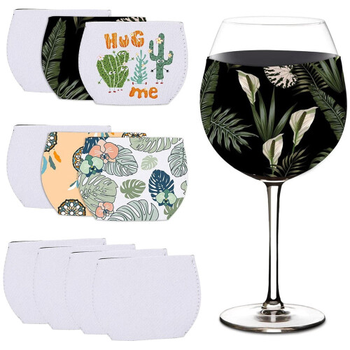 Wine Glass Sleeve Sublimation Blank 12 oz 2