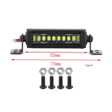 3X RC Car Roof Lamp 24 36 LED Light Bar for 1/10 RC Crawler Axial SCX10 90046/47 SCX24 D90 TRX4 Body, E