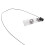 Badge Holder Retractable Reel with Snap Button Black 3 pcs 6
