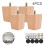 Miuline solid wood sofa legs square walnut 4 pcs 2