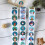 Christmas animal stickers for kids, bulk pack 6