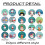 Christmas animal stickers for kids, bulk pack 4