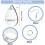 Sublimation Blank Earrings Teardrop Shape 60 pcs 7