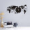 Ionze World Map Wall Clock Black 12-inch 3