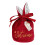 Red Bunny Ear Flannel Gift Bags 10 pcs 8