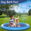 Piscina para cães Luniquz Azul de 40 polegadas com revestimento espesso. 6