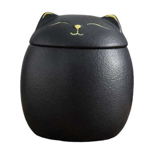 Cat-shaped ceramic storage containers with lids 3-pack 1