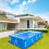 Rectangular Pool Ground Cloth PE Liner Pad 8-16ft 7