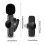 Microfone de lapela sem fio com clipe giratório para iPhone e iPad 3