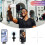 Microfone de lapela sem fio com clipe giratório para iPhone e iPad 6
