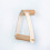 Wood Towel Roll Holder Frame for Bathroom White 7