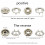 Snap Fasteners Metal Press Studs 100 pcs 9.5 mm 2